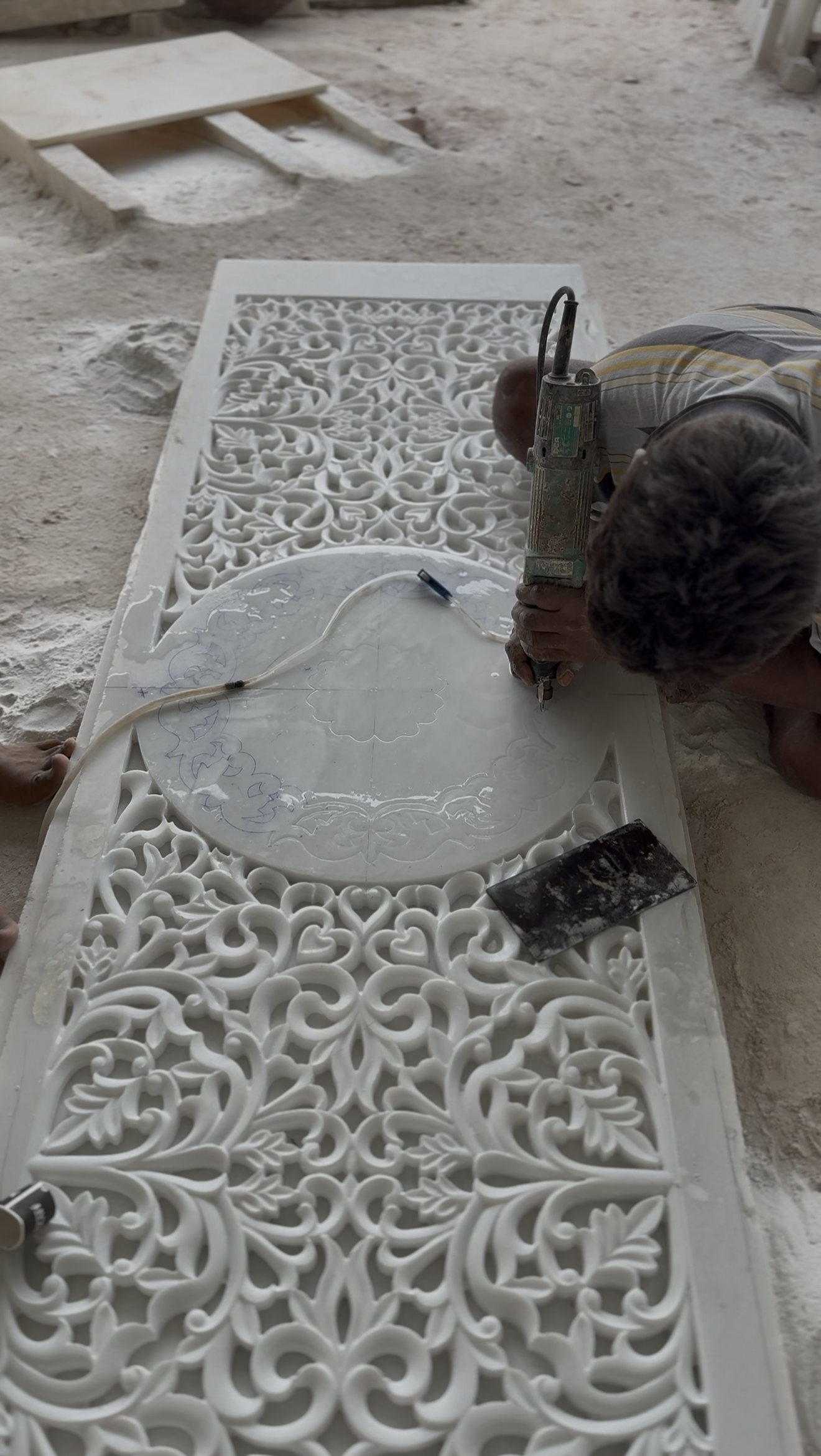 Marble manufacturing process